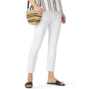 Citizens Of Humanity Elsa Mid Rise Slim Fit Crop Jeans White $218 Size 26 (US 2)